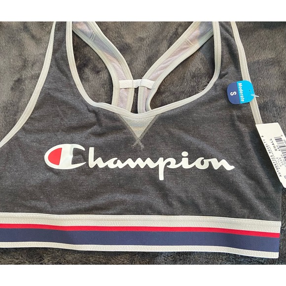 Champion Women Racerback Seamless Sports Bra Size Small Cotton-Rich * WOM216 - Picture 3 of 4